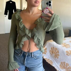 Ruffle sweater